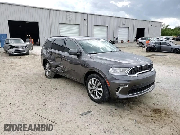 2021 Dodge Durango SXT Plus with VIN 1C4RDHAG9MC846556, listed as a Copart auction lot 53069424 with 48,474 mi miles and Salvage Title. Bid and sale history available at DreamBid. Image 12.