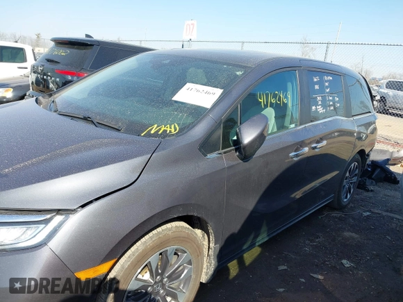 2024 Honda Odyssey EX-L with VIN 5FNRL6H65RB016848, listed as a IAAI auction lot 41762469 with 18,909 mi miles and . Bid and sale history available at DreamBid. Image 15.