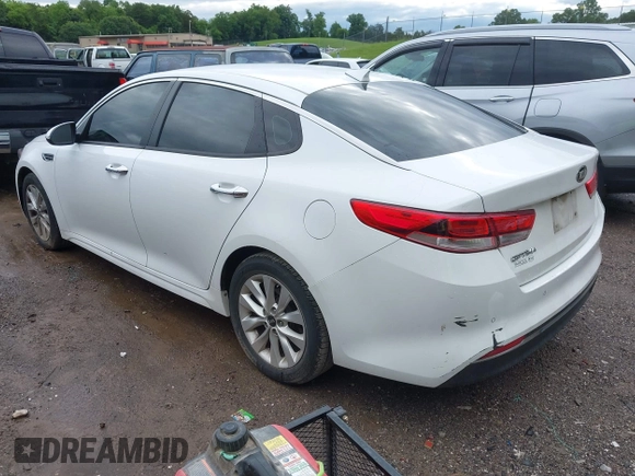 2018 Kia Optima S with VIN 5XXGT4L36JG265878, listed as a IAAI auction lot 42302801 with 101,927 mi miles and . Bid and sale history available at DreamBid. Image 3.