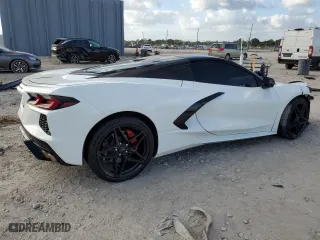 2020 Chevrolet Corvette 2LT with VIN 1G1Y72D46L5111398, listed as a Copart auction lot 79948504 with 27,848 mi miles and Salvage Title. Bid and sale history available at carsss.com. Image 3.