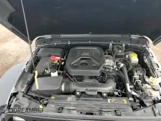 2021 Jeep Wrangler Unlimited Willys with VIN 1C4HJXDN5MW679104, listed as a Copart auction lot 58801625 with 48,058 mi miles and Salvage title. Bid and sale history available at DreamBid. Image 16.