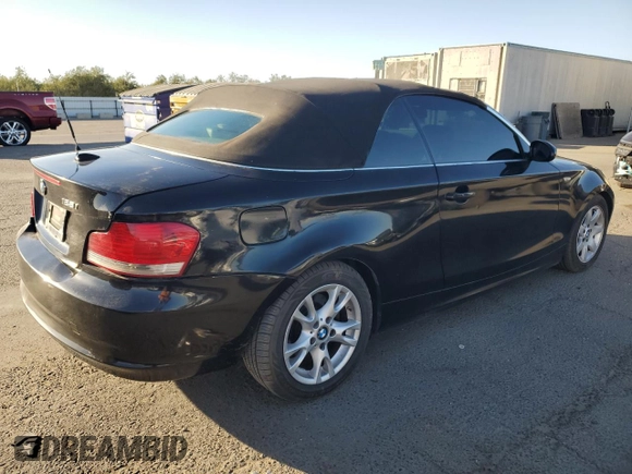 2008 BMW 1 Series 128i with VIN WBAUN13508VH80094, listed as a Copart auction lot 78333574 with 134,255 mi miles and Salvage Title. Bid and sale history available at DreamBid. Image 3.