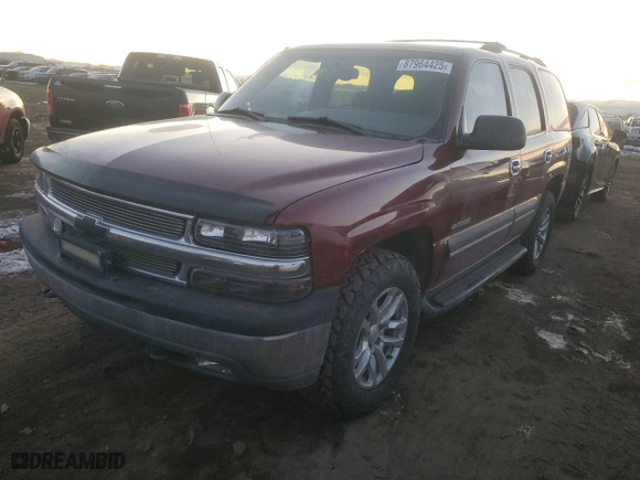 2002 Chevrolet Tahoe LS with VIN 1GNEK13Z02J305728, listed as a Copart auction lot 87964425 with 252,569 mi miles and Salvage Title. Bid and sale history available at carsss.com. Image 1.