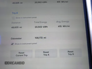 2016 Tesla Model S 90D with VIN 5YJSA1E43GF115310, listed as a IAAI auction lot 42002240 with 108,172 mi miles and . Bid and sale history available at DreamBid. Image 7.