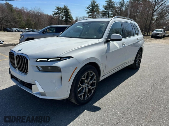 2023 BMW X7 xDrive40i with VIN 5UX23EM03P9P67515, listed as a Copart auction lot 52912265 with 29,365 mi miles and Clean Title. Bid and sale history available at carsss.com. Image 1.