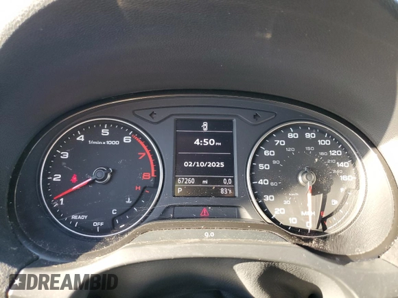 2019 Audi A3 Sedan Premium with VIN WAUBEGFF9KA094811, listed as a Copart auction lot 44041145 with 67,260 mi miles and Salvage Title. Bid and sale history available at carsss.com. Image 9.