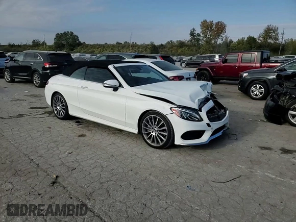2017 Mercedes-Benz C 300 with VIN WDDWK4JB2HF541089, listed as a Copart auction lot 77261584 with 84,436 mi miles and Salvage Title. Bid and sale history available at DreamBid. Image 11.