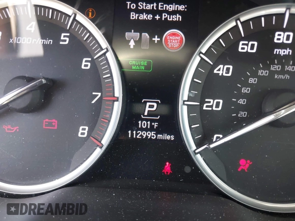 2014 Acura MDX Tech Pkg with VIN 5FRYD3H44EB020470, listed as a IAAI auction lot 40804069 with 112,995 mi miles. Bid and sale history available at carsss.com. Image 7.