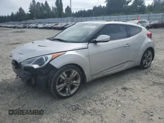2012 Hyundai Veloster w/Black Int with VIN KMHTC6AD2CU063070, listed as a Copart auction lot 60391315 with 153,745 mi miles and Salvage title. Bid and sale history available at DreamBid. Image 1.