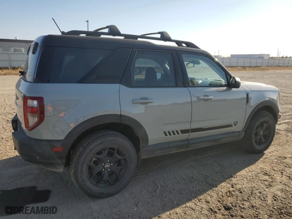 2021 Ford Bronco Sport First Edition with VIN 3FMCR9F92MRA50929, listed as a Copart auction lot 76170684 with 29,463 mi miles and Salvage Title. Bid and sale history available at carsss.com. Image 3.