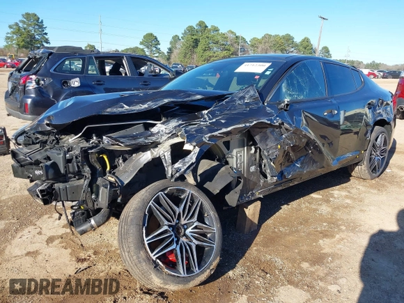 2022 Kia Stinger GT1 with VIN KNAE45LC8N6111815, listed as a IAAI auction lot 41712300 with 58,779 mi miles and . Bid and sale history available at DreamBid. Image 2.