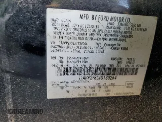 2018 Ford Taurus Limited with VIN 1FAHP2F85JG130264, listed as a Copart auction lot 43311315 with Not Provided miles and Salvage Title. Bid and sale history available at DreamBid. Image 13.