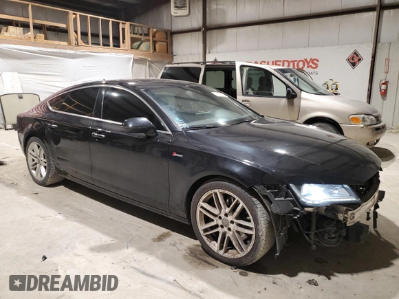 2015 Audi A7 Premium Plus with VIN WAUWGAFC5FN003188, listed as a Copart auction lot 41767895 with 198,639 mi miles and Salvage title. Bid and sale history available at DreamBid. Image 4.