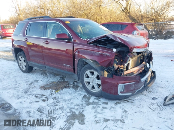 2016 GMC Terrain SLE with VIN 2GKALNEK5G6200638, listed as a IAAI auction lot 41357632 with 124,130 mi miles. Bid and sale history available at carsss.com. Image 1.