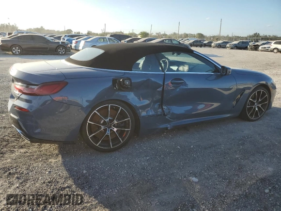 2019 BMW 8 Series M850i xDrive with VIN WBAFY4C50KBX39181, listed as a Copart auction lot 43533615 with Not provided miles and Salvage title. Bid and sale history available at DreamBid. Image 3.