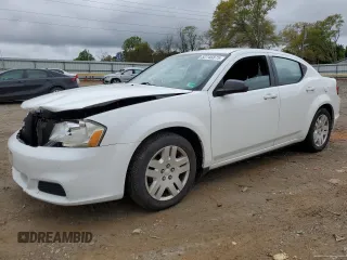 2014 Dodge Avenger SE with VIN 1C3CDZABXEN126757, listed as a Copart auction lot 52745875 with 105,776 mi miles and Salvage Title. Bid and sale history available at DreamBid. Image 1.