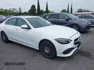 2023 Mercedes-Benz C 300 with VIN W1KAF4GB7PR092981, listed as a IAAI auction lot 42373437 with 18,028 mi miles and . Bid and sale history available at DreamBid. Image 1.