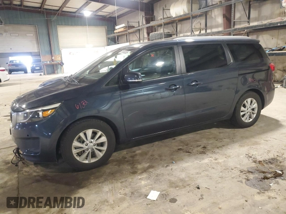 2016 Kia Sedona with VIN KNDMB5C14G6217085, listed as a Copart auction lot 51988285 with 110,939 mi miles and Salvage Title. Bid and sale history available at DreamBid. Image 1.