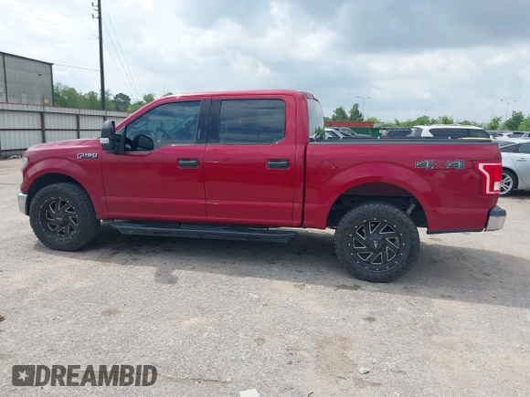 2017 Ford F-150 XL with VIN 1FTEW1EF1HKD11704, listed as a IAAI auction lot 42104633 with 105,104 mi miles. Bid and sale history available at carsss.com. Image 14.