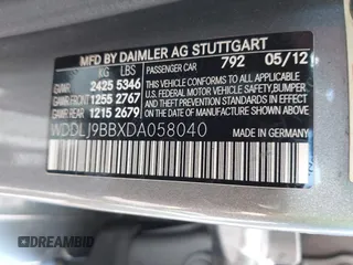 2013 Mercedes-Benz CLS 550 с VIN WDDLJ9BBXDA058040, выставлен на аукционе IAAI как лот 42159011 с пробегом 128 487 миль миль и . История ставок и продаж доступна на DreamBid. Изображение 9.