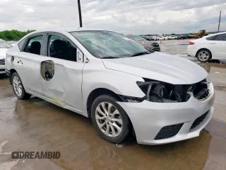 2019 Nissan Sentra SV with VIN 3N1AB7AP0KL613084, listed as a Copart auction lot 55514075 with 115,051 mi miles and Salvage Title. Bid and sale history available at DreamBid. Image 4.