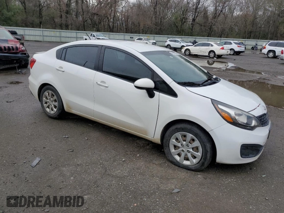2016 Kia Rio LX with VIN KNADM4A35G6621955, listed as a Copart auction lot 47603935 with 73,766 mi miles and Salvage Title. Bid and sale history available at carsss.com. Image 4.