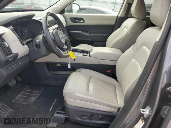 2023 Nissan Pathfinder SL with VIN 5N1DR3CD4PC248943, listed as a Copart auction lot 50991295 with 17,160 mi miles and Salvage title. Bid and sale history available at DreamBid. Image 7.