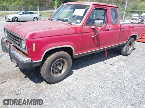 1986 Ford Ranger with VIN 1FTCR15T1GPA77845, listed as a IAAI auction lot 42033135 with 27,474 mi miles. Bid and sale history available at carsss.com. Image 2.