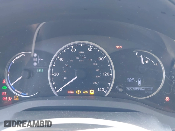 2013 Lexus CT 200h with VIN JTHKD5BH0D2135310, listed as a IAAI auction lot 40105012 with 101,930 mi miles and . Bid and sale history available at DreamBid. Image 7.