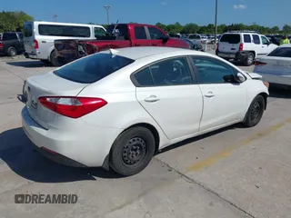 2016 Kia Forte LX with VIN KNAFX4A65G5503050, listed as a IAAI auction lot 41933756 with 156,311 mi miles. Bid and sale history available at carsss.com. Image 4.