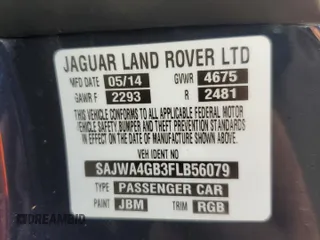 2015 Jaguar XK with VIN SAJWA4GB3FLB56079, listed as a Copart auction lot 74089444 with 0 mi miles and Non Repairable. Bid and sale history available at carsss.com. Image 13.