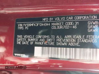 2015 Volvo S60 T5 Drive-E Premier с VIN YV126MFK3F1344944, выставлен на аукционе IAAI как лот 42305253 с пробегом 244 397 миль миль и . История ставок и продаж доступна на DreamBid. Изображение 9.
