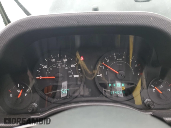 2008 Jeep Wrangler Unlimited X with VIN 1J4GA391X8L528349, listed as a Copart auction lot 57086935 with 134,061 mi miles and Salvage title. Bid and sale history available at DreamBid. Image 9.