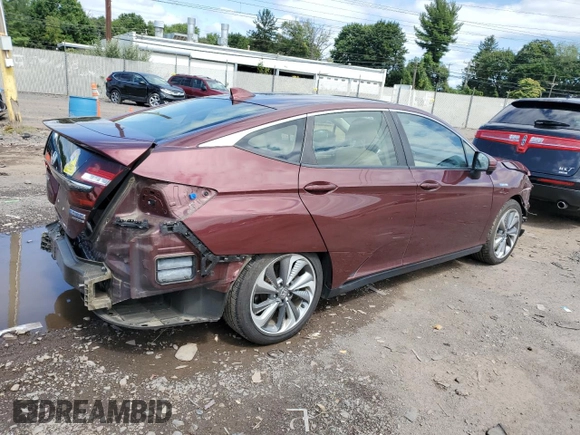 2018 Honda Clarity Plug-In Hybrid Touring with VIN JHMZC5F37JC010729, listed as a Copart auction lot 68067054 with 61,346 mi miles and Salvage Title. Bid and sale history available at carsss.com. Image 3.