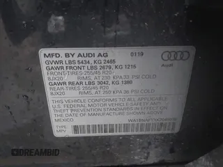 2019 Audi Q5 Premium Plus z VIN WA1BNAFYXK2045638, wystawiony jako IAAI lot #41892301 z przebiegiem 65 534 mil mil oraz . Historia ofert i sprzedaży dostępna na DreamBid. Obrazek 9.