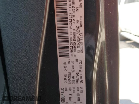2015 Jeep Wrangler Unlimited Freedom with VIN 1C4HJWDG0FL598947, listed as a Copart auction lot 61794214 with 125,778 mi miles and Salvage title. Bid and sale history available at DreamBid. Image 16.