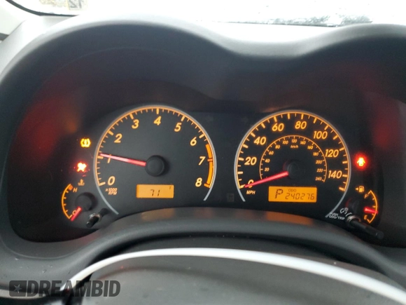 2010 Toyota Corolla with VIN 2T1BU4EE4AC282370, listed as a Copart auction lot 63275205 with 240,276 mi miles and Salvage title. Bid and sale history available at DreamBid. Image 9.