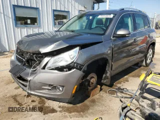 2010 Volkswagen Tiguan SEL with VIN WVGBV7AX2AW528700, listed as a Copart auction lot 76554624 with 134,566 mi miles and Salvage Title. Bid and sale history available at DreamBid. Image 1.