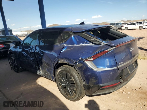 2022 Kia EV6 Wind with VIN KNDC34LAXN5067084, listed as a Copart auction lot 75246434 with 40,447 mi miles and Salvage Title. Bid and sale history available at carsss.com. Image 2.
