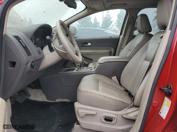 2010 Ford Edge SEL with VIN 2FMDK3JC7ABA20523, listed as a Copart auction lot 53497535 with 164,089 mi miles and Salvage Title. Bid and sale history available at carsss.com. Image 7.