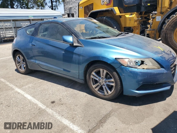 2011 Honda CR-Z with VIN JHMZF1D44BS012599, listed as a Copart auction lot 61500014 with Not Provided miles and Salvage Title. Bid and sale history available at DreamBid. Image 4.