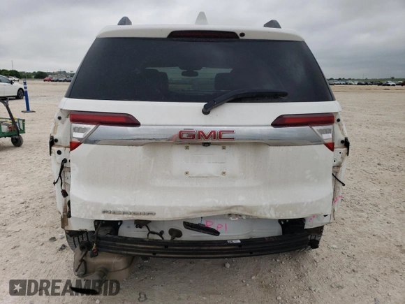 2020 GMC Acadia SLT with VIN 1GKKNMLS0LZ115118, listed as a Copart auction lot 54934985 with 67,243 mi miles and Salvage title. Bid and sale history available at DreamBid. Image 6.