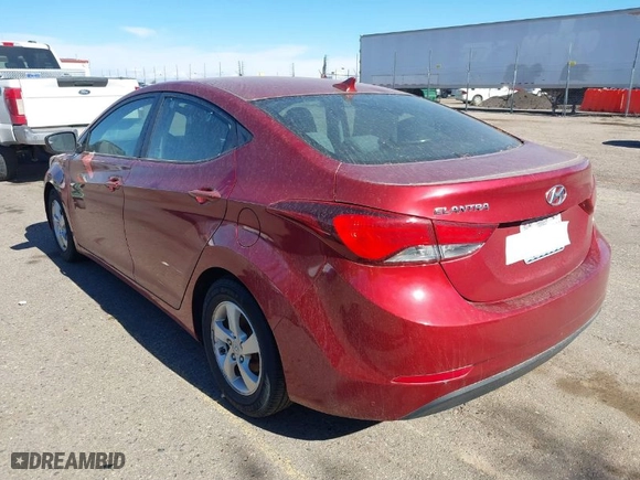 2014 Hyundai Elantra Limited with VIN 5NPDH4AE7EH480754, listed as a IAAI auction lot 40655335 with 125,162 mi miles. Bid and sale history available at carsss.com. Image 3.