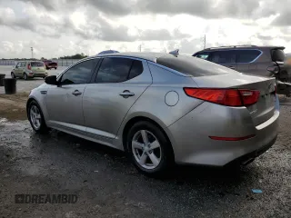 2015 Kia Optima LX with VIN KNAGM4A7XF5580422, listed as a Copart auction lot 54156945 with 132,248 mi miles and Salvage Title. Bid and sale history available at DreamBid. Image 2.