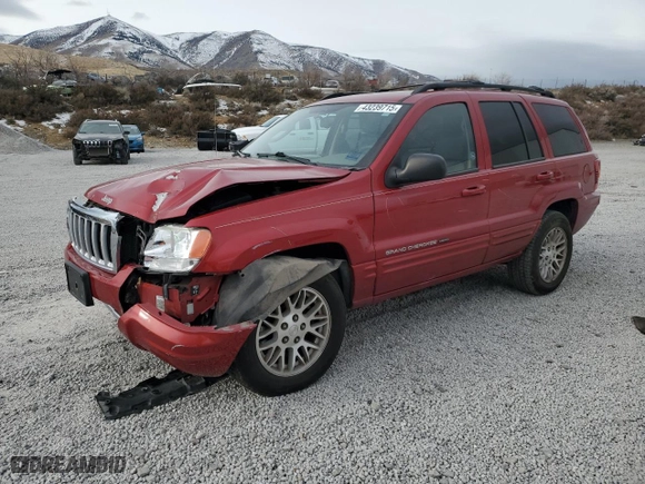2004 Jeep Grand Cherokee Limited with VIN 1J8GW58N84C257060, listed as a Copart auction lot 43239715 with 113,541 mi miles and Salvage Title. Bid and sale history available at carsss.com. Image 1.