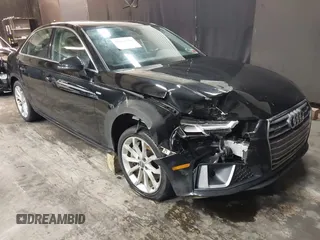 2019 Audi A4 Premium Plus z VIN WAUENAF42KA114082, wystawiony jako IAAI lot #41052786 z przebiegiem 114 015 mil mil oraz . Historia ofert i sprzedaży dostępna na DreamBid. Obrazek 1.