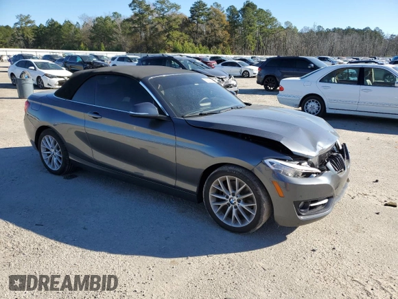 2016 BMW 2 Series 228i with VIN WBA1K9C57GV322347, listed as a Copart auction lot 86609324 with 68,395 mi miles and Clean Title. Bid and sale history available at carsss.com. Image 4.