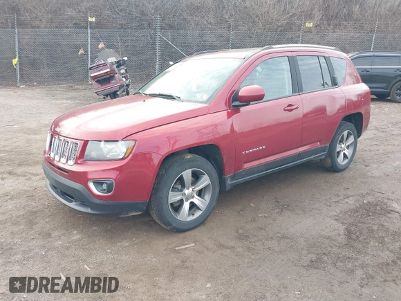 2016 Jeep Compass High Altitude Edition with VIN 1C4NJDEB1GD729471, listed as a IAAI auction lot 41616976 with 124,385 mi miles. Bid and sale history available at carsss.com. Image 18.