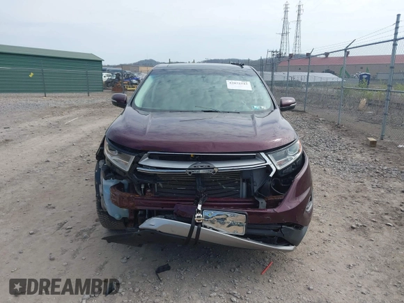 2017 Ford Edge Titanium with VIN 2FMPK4K81HBB51275, listed as a IAAI auction lot 42072543 with 90,912 mi miles. Bid and sale history available at carsss.com. Image 12.