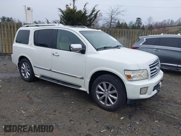 2008 Infiniti QX56 z VIN 5N3AA08C48N911000, wystawiony jako IAAI lot #41875186 z przebiegiem 295 813 mil mil oraz . Historia ofert i sprzedaży dostępna na DreamBid. Obrazek 1.
